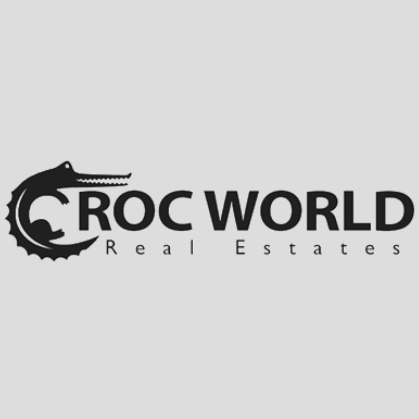 croc world real estates - Grey BG Logo